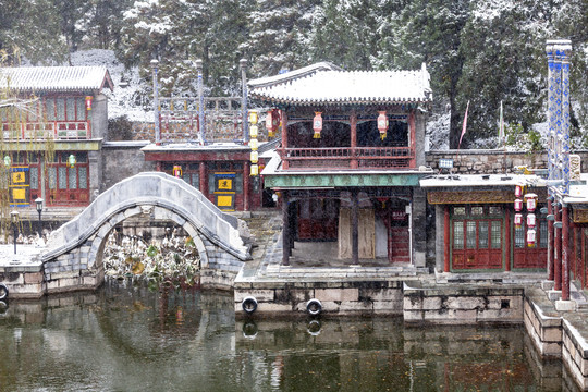 颐和园雪景