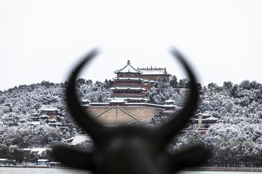 颐和园雪景