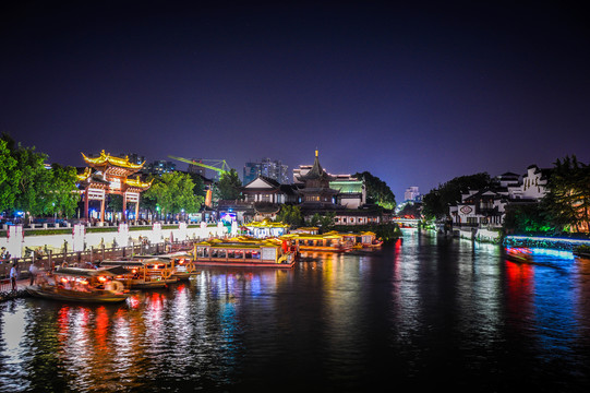 南京秦淮河夜景