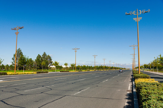 城市街道路灯