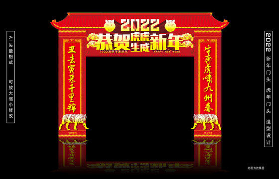 2022虎年门头