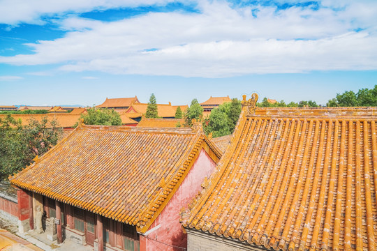 北京故宫著名古建筑群和旅游风光