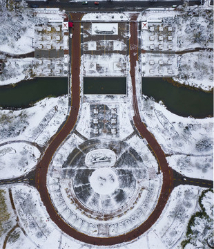 植物园雪景
