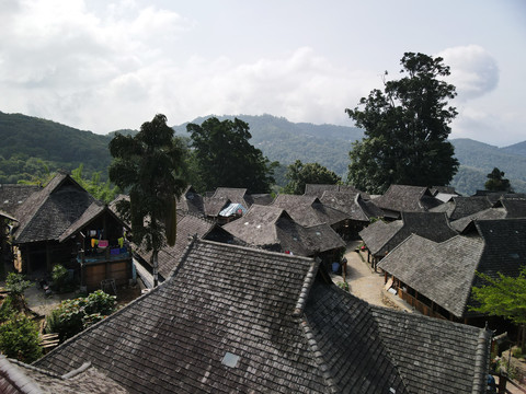 景迈山的傣族村寨