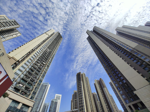 仰视建筑风景