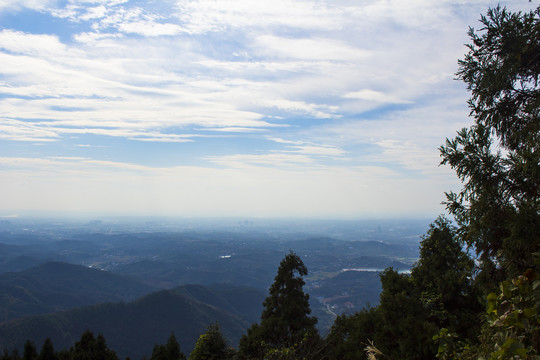 太阳山俯视