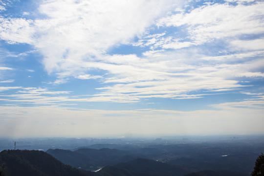 太阳山俯视