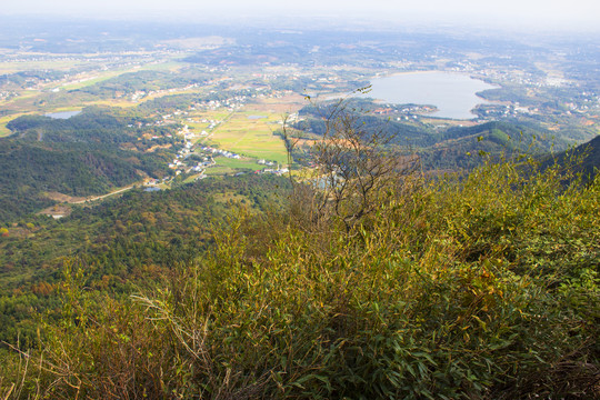 太阳山俯视