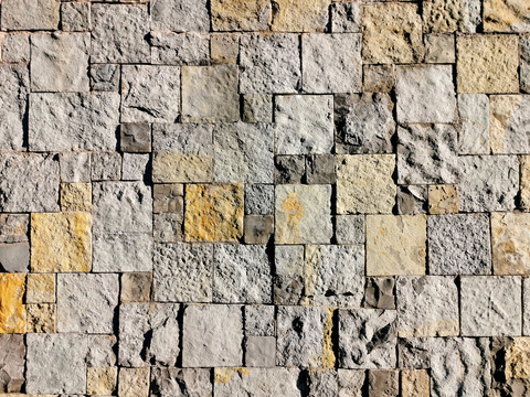 自然面文化石墙砖铺装