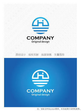 H字母logo设计