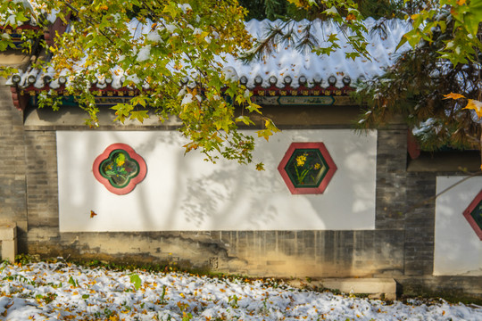 北京园博园北京园雪景