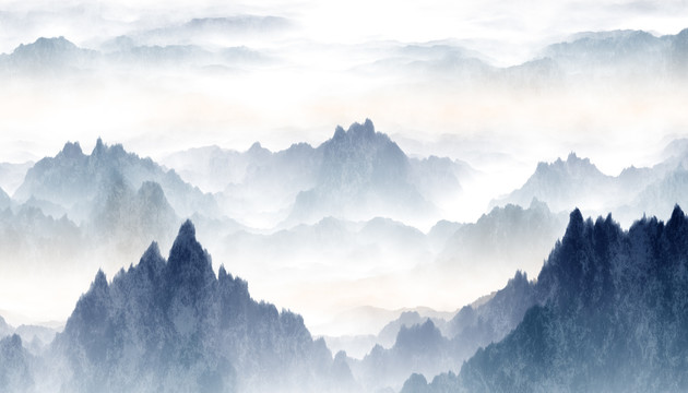 水墨山水画