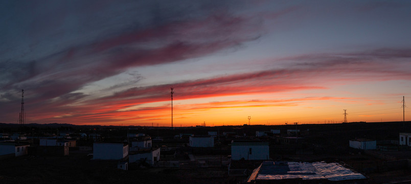 夕阳西下之大美新疆