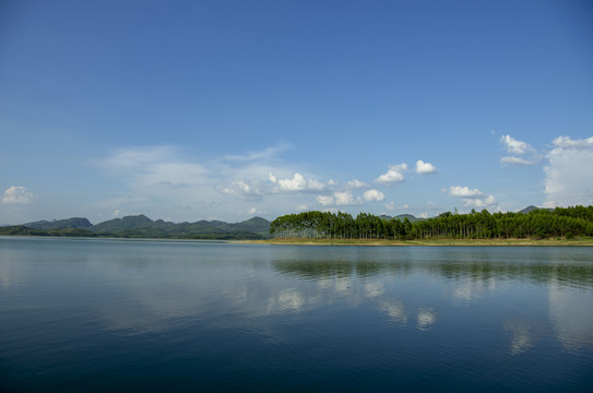 湖泊山水水库湖泊