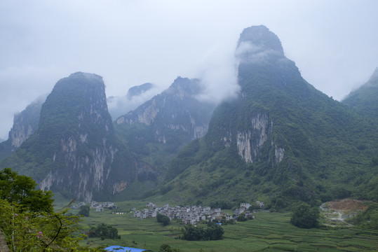 山丘山脉绿色自然