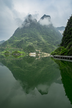 水面倒影风景山水