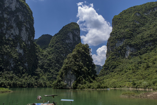 绿水青山自然风光河流