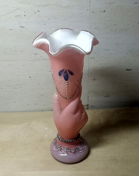 民国老料器玻璃花瓶