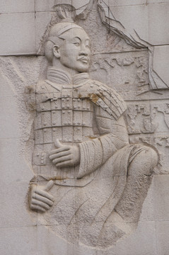 兵马俑石雕像