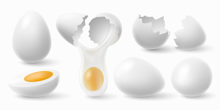 鸡蛋插画素材