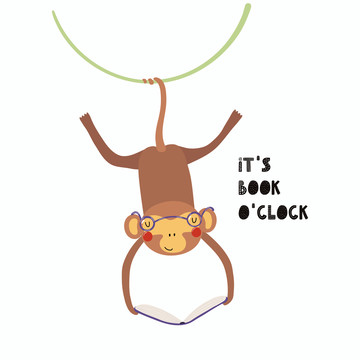 淘气猴子阅读插图