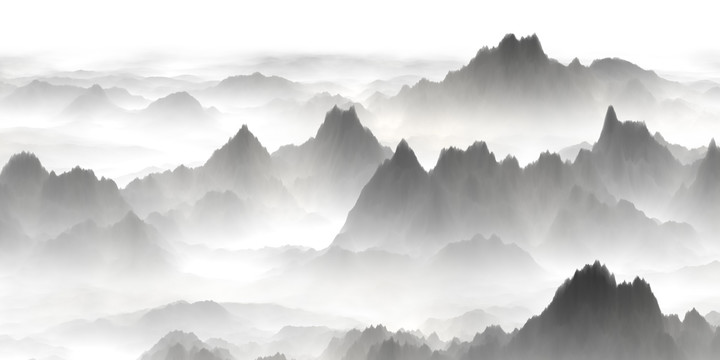 水墨山水画