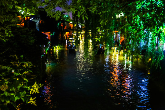 乌镇西栅夜景