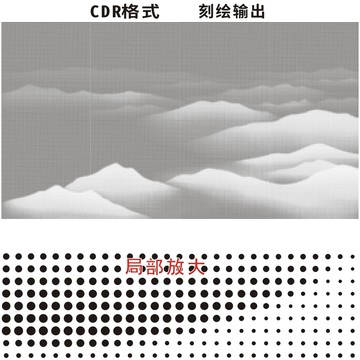 大型山水幕墙圆点激光镂空冲孔