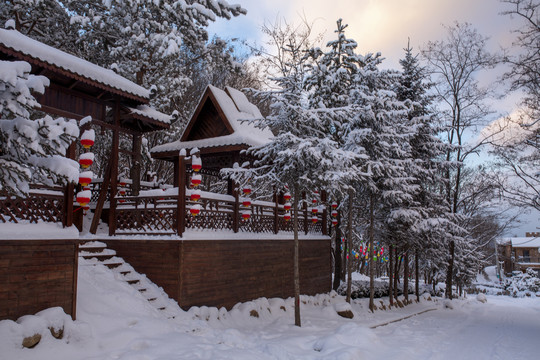 本溪青云山冬季雪景