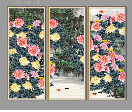 国画牡丹