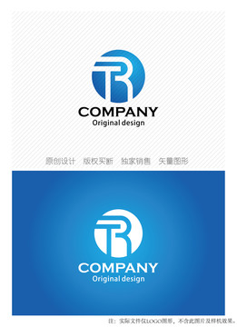 TR字母logo设计