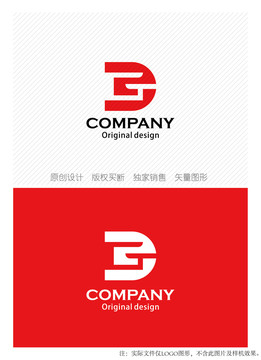 DG字母logo设计