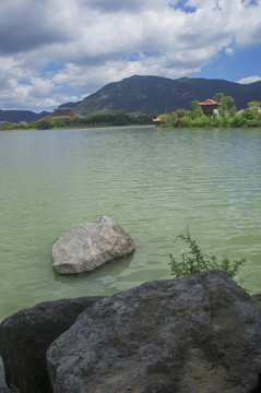 西湖湖边景观