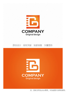 GB字母logo设计