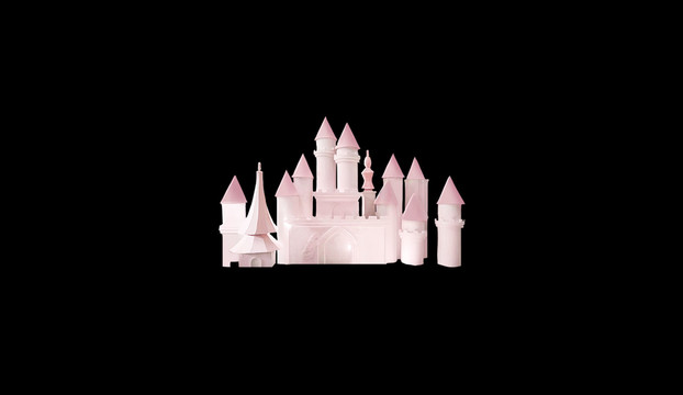 粉色欧式城堡
