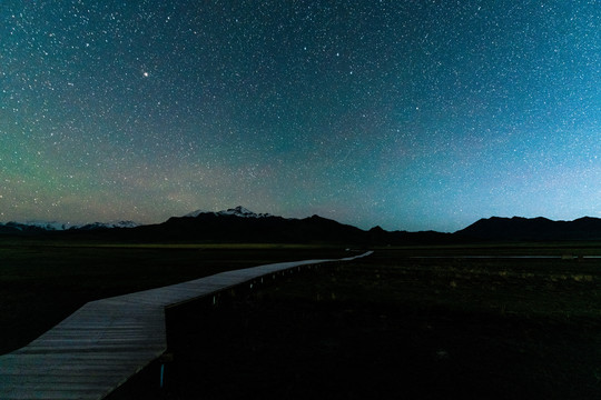 赛里木湖星空