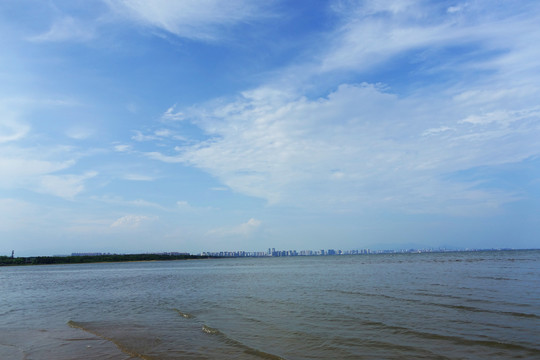 北戴河鸽子窝公园海滨景观