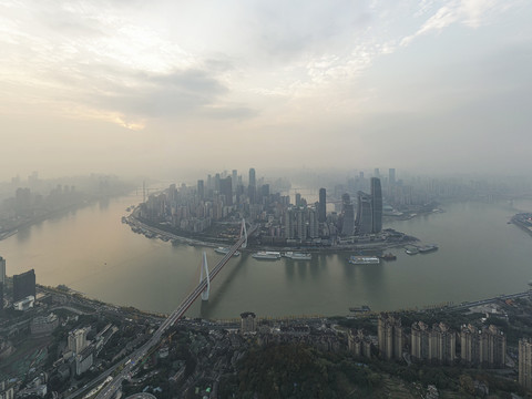 重庆全景渝中半岛