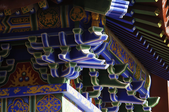 中国佛教寺庙建筑特写