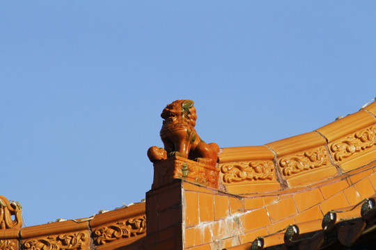 中国佛教寺庙建筑特写