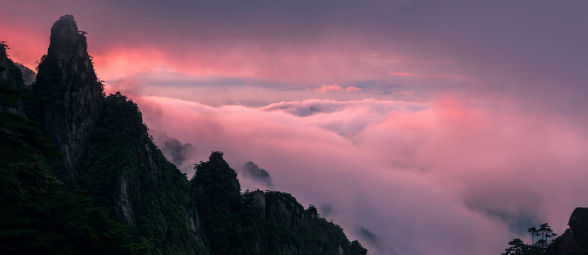 三清山晚霞