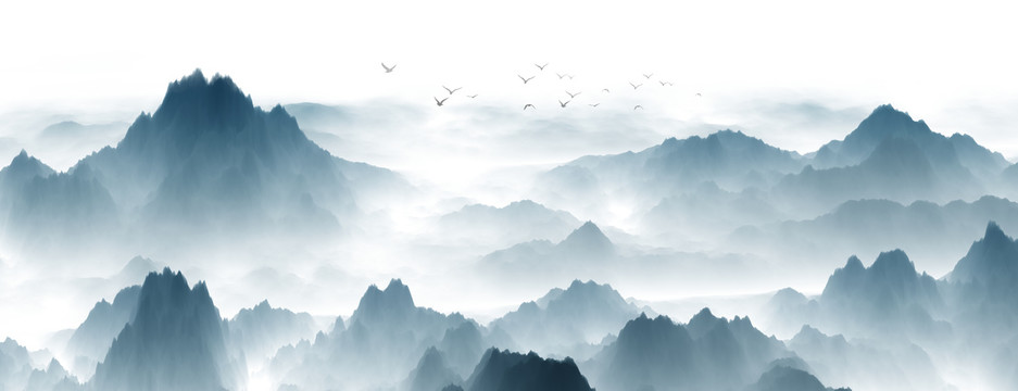 新中式山水画