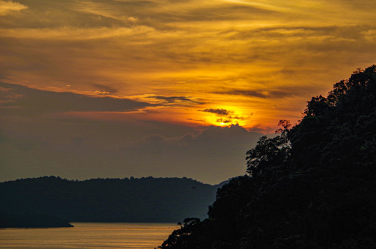 海岸夕阳