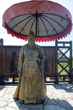 无锡三国城曹操雕像