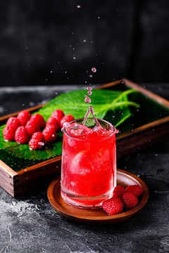 覆盆子树莓浆果果汁