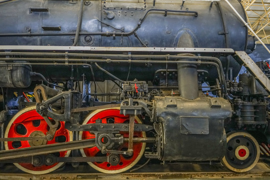 蒸汽机车车轮细节