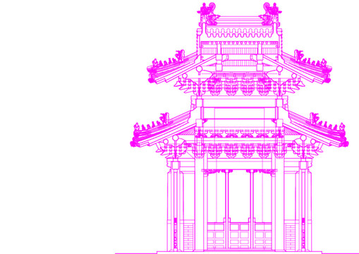 孔庙碑亭结构图