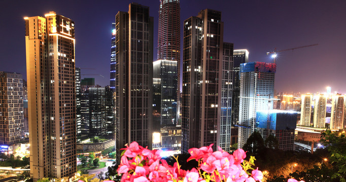 重庆天地商圈夜景