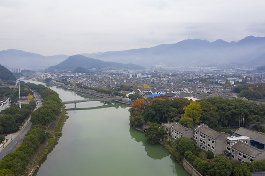 奉航拍宁波化溪口景区