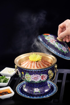 菊花炉肉锅